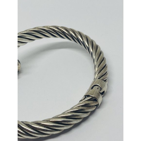 GSJ BLACK ONYX Color Stones Sterling Silver 925 Renaissance STYLE 28.9 Grams 7MM - Picture 6 of 8